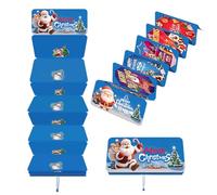 Sobres Para Dinero Navideños | Suministros Para - Soporte Para Billetes De Santa Con 10 Ranuras Para Dinero - Para Hombres Mujeres Niños Niñas Adolescentes Esposa Esposo Hijo Hija Familia Amig