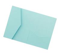 Sobres para invitaciones, Tarjetas de invitación boda triples cortadas con láser, kit 50 piezas sobre bolsillo, multicolor(Matte light blue,Laser cover only)