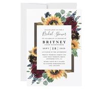 Sobres para invitaciones, Tarjetas de invitaciones boda personalizadas 5x7 diseños múltiples 20/50/100 piezas(Design 3,50pcs)