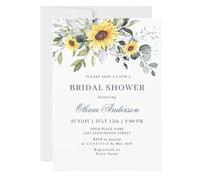 Sobres para invitaciones, Tarjetas de invitaciones boda personalizadas 5x7 diseños múltiples 20/50/100 piezas(Design 4,50pcs)