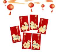 Sobres Rojos Chinos - Tradicionales Grandes | Año Nuevo Lunar 2026 Sobres Rojos - Para Cumpleaños Festival De Primavera Matrimonio Compromiso Boda Mujeres Niños Niñas Jóvenes