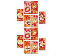 Sobres rojos con diseño de año de caballo para Año Nuevo Chino 2026 para paquetes de dinero de la suerte rojos EmbroideFor (2)