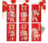 Sobres rojos con texto en inglés "Year of The Horse"