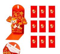 Sobres rojos del Año del Caballo - 10 unidades 3D plegables regalos de fiesta | Año Nuevo chino Hongbao | Para coleccionistas empresarios planificadores de eventos