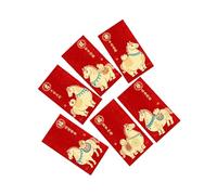 Sobres Rojos Para Dinero - Estampado En Relieve Con Foil Dorado Tradicional | Año del Caballo Sobres Rojos 2026,Para Cumpleaños Festival De Primavera Matrimonio Compromiso Boda Mujeres Niños Niñas Jóv
