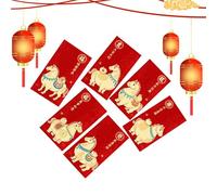 Sobres Rojos Para Dinero - Estampado En Relieve Con Foil Dorado Tradicional,Sobres Rojos De Dinero Chinos Tradicionales,Para Matrimonio Cumpleaños Festival De Primavera Boda Mujeres Niños Niñas Jóvene