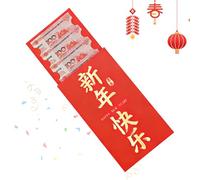 Sobres Rojos Tradicionales Chinos,Decoración de Fiesta Tradicional con Caracteres Dorados Gigantes,Grandes Sobres Rojos Chinos Hong Bao | Para Boda Fiesta Regalos Family Adultos