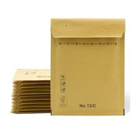 Sobres, sobres acolchados, sobres hinchables de papel kraft con cierre autoadhesivo, bolsas de envío para ropa, sobres acolchados de papel kraft - SIDI (180 x 260 mm, 5 unidades)