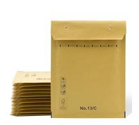 Sobres, sobres acolchados, sobres hinchables de papel kraft con cierre autoadhesivo, bolsas de envío para ropa, sobres acolchados de papel kraft - SIDI (150 x 215 mm, 100 unidades)