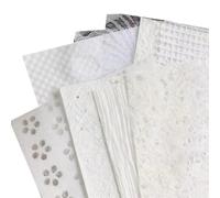 Sobres translúcidos,Chaquetas de vitela, 10 Unids/Set De Cuenta Manual Papel Especial Cuenta De Mano Material Mixto Cuenta De Mano Sello Retro Collage A4(Color:F) (Size : A)