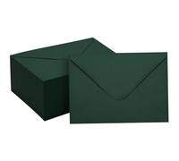 Sobres verdes 50pcs sobres de color verde oscuro a7 por invitación elegante 5x7 con papel de collada en V papel para graduación, invitación, baby shower, boda a7 para