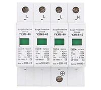 sobretensiones trifasico + House Protector 4P 40KA House DIN Rail Protector de bajo Voltaje Dispositivo de detenci¨®n para Protecci¨®n contra Rayos