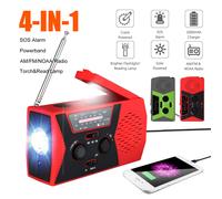 Sobrevive a cualquier tormenta: radio meteorológica de emergencia, batería externa de 2000 mAh para carga instantánea, diseño resistente al agua
