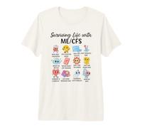 Sobrevive a la Vida con el Bonito diseño de Conciencia ME/CFS Camiseta Premium