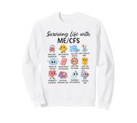 Sobrevive a la Vida con el Bonito diseño de Conciencia ME/CFS Sudadera