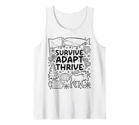 Sobrevive. Adaptar. Prosperar. - Alaska Wilderness Camiseta sin Mangas