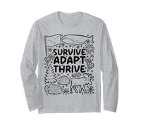 Sobrevive. Adaptar. Prosperar. - Alaska Wilderness Manga Larga