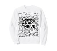 Sobrevive. Adaptar. Prosperar. - Alaska Wilderness Sudadera