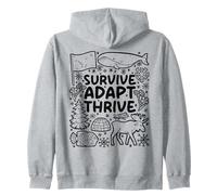 Sobrevive. Adaptar. Prosperar. - Alaska Wilderness Sudadera con Capucha