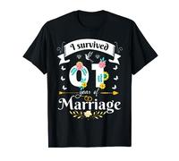 Sobreviví 1 año de matrimonio para mi primer aniversario de boda Camiseta