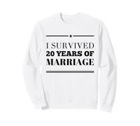 Sobreviví 20 años de Matrimonio 20 Aniversario de Bodas Sudadera
