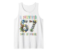 Sobreviví 67 + 33 días de Escuela Profesor de matemáticas de 100 días Camiseta sin Mangas