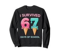Sobreviví 67 días de Escuela Lindo Profesor de matemáticas Divertido Sudadera