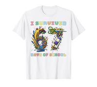 Sobreviví 67 días de Escuela Profesor de matemáticas Divertido Camiseta