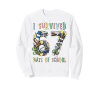 Sobreviví 67 días de Escuela Profesor de matemáticas Divertido Sudadera