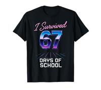 Sobreviví 67 Días de Escuela Seis Siete Meme Maestro Estudiante Camiseta