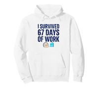Sobreviví a 67 días de Trabajo. Sudadera con Capucha