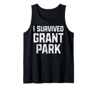 Sobreviví a Grant Park Chicago para Hombres y Mujeres Camiseta sin Mangas