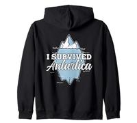 Sobreviví A La Antártida Continente Expedición Antártida Sudadera con Capucha