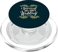Sobreviví a la Boda de mi Hijo, el Triunfo Paterno, mamá, papá, Floral PopSockets PopGrip para MagSafe