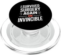 Sobreviví a la cirugía Otra Vez Soy invencible Dicho Divertido PopSockets PopGrip para MagSafe