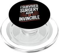 Sobreviví a la cirugía Otra Vez Soy invencible Dicho Divertido PopSockets PopGrip para MagSafe