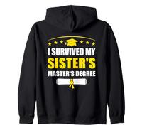 Sobreviví a la Clase de maestría de mi Hermana de 2026 Sister Sudadera con Capucha