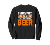 Sobreviví a la cuarentena Consígueme Algunos Fans de Beber Cerveza Diseño Sudadera