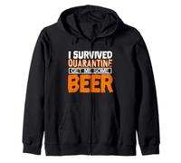 Sobreviví a la cuarentena Consígueme Algunos Fans de Beber Cerveza Diseño Sudadera con Capucha