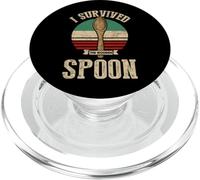 Sobreviví a la Divertida Cuchara de Madera Italiana PopSockets PopGrip para MagSafe