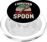 Sobreviví a la Divertida Cuchara de Madera Italiana PopSockets PopGrip para MagSafe