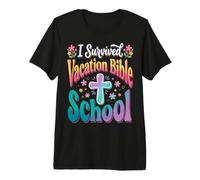 Sobreviví a la Escuela bíblica de Vacaciones Camiseta Premium