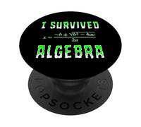 Sobreviví a la Escuela de matemáticas de álgebra PopSockets PopGrip Adhesivo