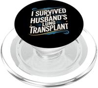 Sobreviví a la Fuerza del Cuidador de trasplante de pulmón de mi Esposo PopSockets PopGrip para MagSafe