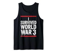 Sobreviví a la Tercera Guerra Mundial WW3 Superviviente Camiseta sin Mangas