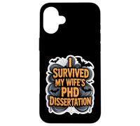 Sobreviví a la tesis de doctorado de mi Esposa Halloween Carcasa para iPhone 16 Plus
