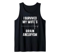 Sobreviví a mi Esposa aneurisma Cerebral Camiseta sin Mangas