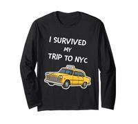 Sobreviví a mi Viaje a Nueva York - Taxi Divertido Unisex Manga Larga