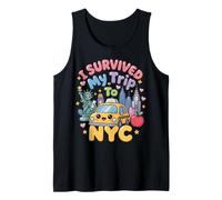 Sobreviví a mi Viaje a NYC Kawaii New York City Cute Kids USA Camiseta sin Mangas