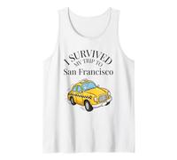 Sobreviví a mi Viaje a San Francisco en un Taxi de la Ciudad de Francisco Camiseta sin Mangas